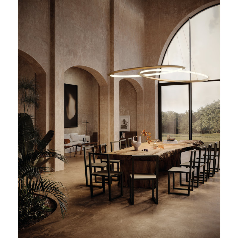 Circular 1 - Light LED Chandelier, Gold, Gold, 2700K