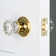 Rope Rosette with Crystal Door Knob