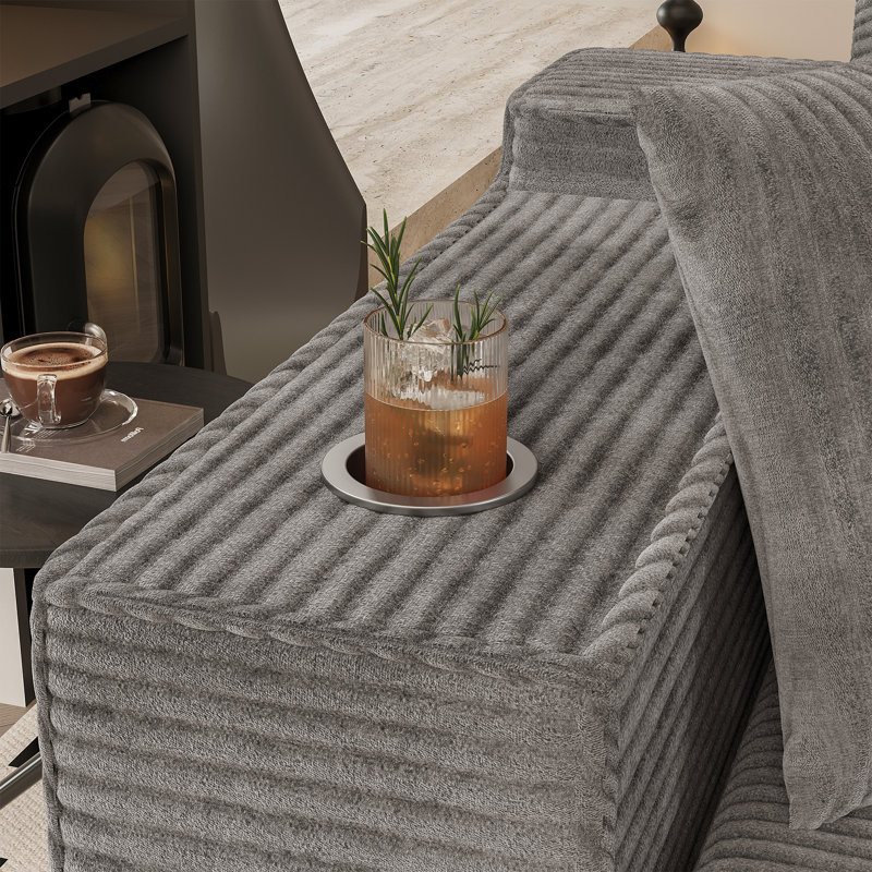 Canapé modulaire Boneless, Gris