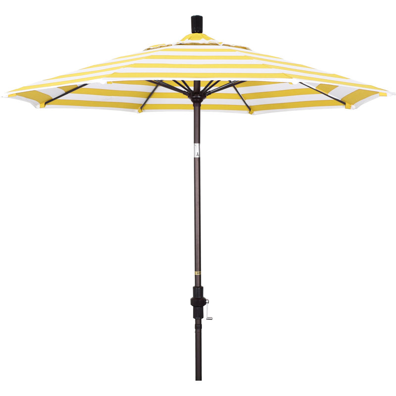 Parasol de marché 7,5', Sunbrella® beige, Sunbrella®, Noir