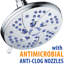 Pomme de douche anti-microbienne multifonctionnelle en pluie