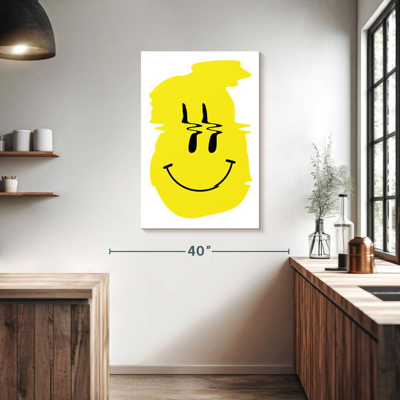 Ashelle, abstrait, heureux, H 39 po x l 26 po
