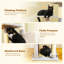 Arbre à chat pour chats d'intérieur, tour de chat à plusieurs niveaux de 62 po avec 2 condos spacieux, patin à gratter, 4 poteaux à griffer, 2 perchoirs, 2 pompons-117069082