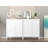 2 Door Metal Storage Side Buffet Cabinet For Bed Room,living Room,entryway,hallway,home,hotel,office,garage,kitchen,1 Removable Shelf.-586947852