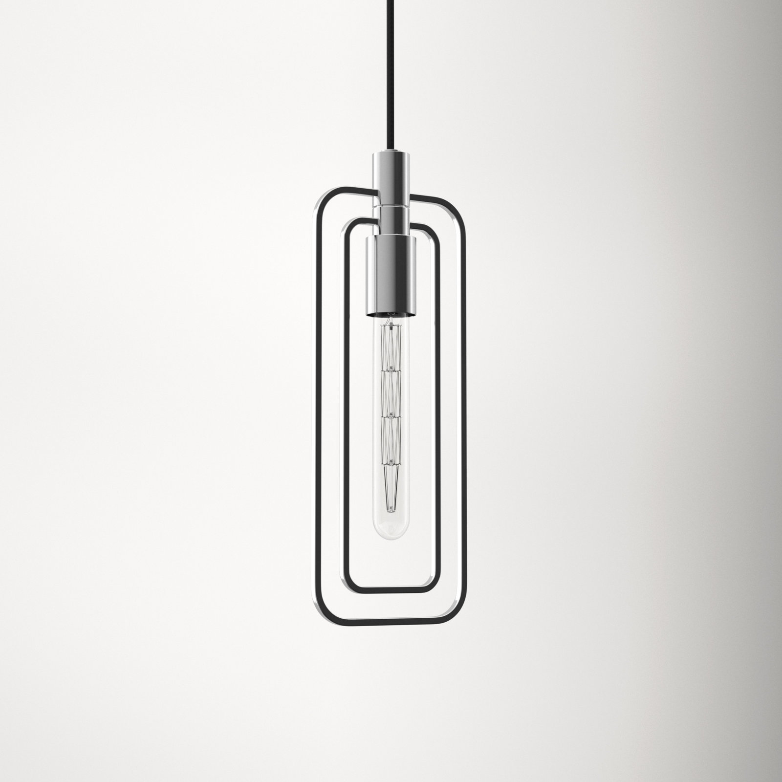 Jesper Single Light Dimmable Pendant, Polished Nickel