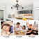 Kassee 19.68'' Black Crystal Chandelier Ceiling Fan with Light Kit and Remote