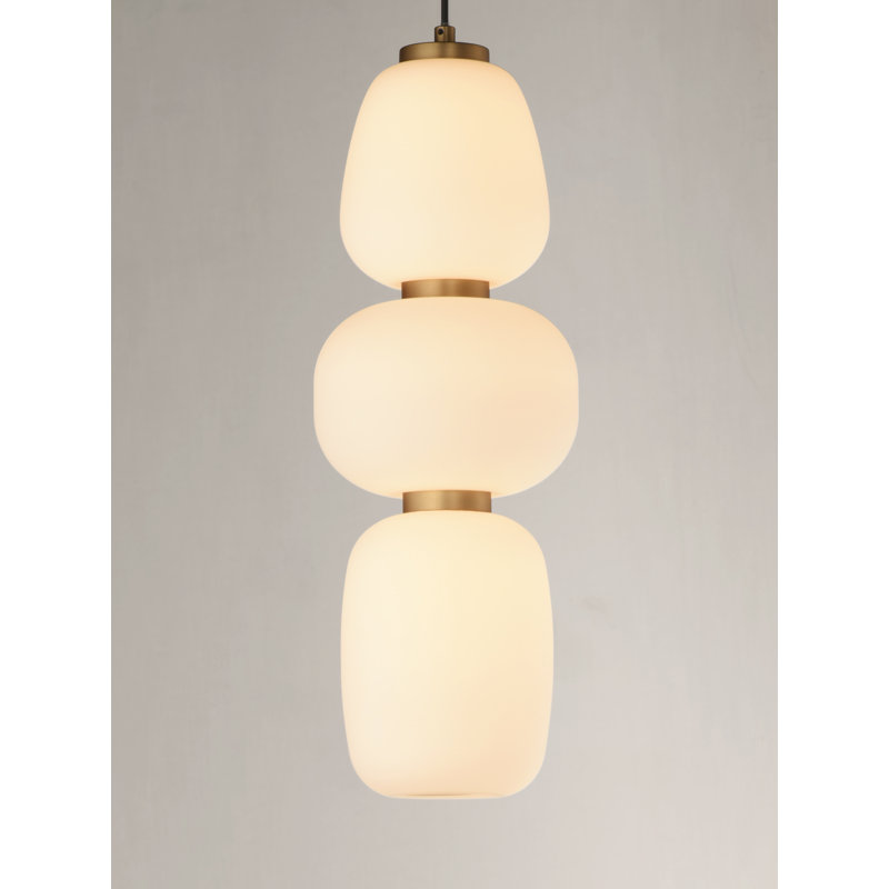 Luminaire suspendu géométrique 1 lumière DEL Kace 