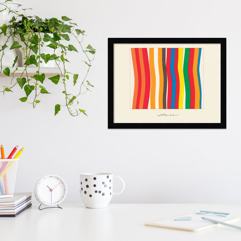 I'm Parallel To Myself by Amber Vittoria, 13" H x 17" W x 1" D, Black