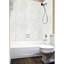 Tuile hexagonale - Mirroflex - Panneau mural de baignoire et douche