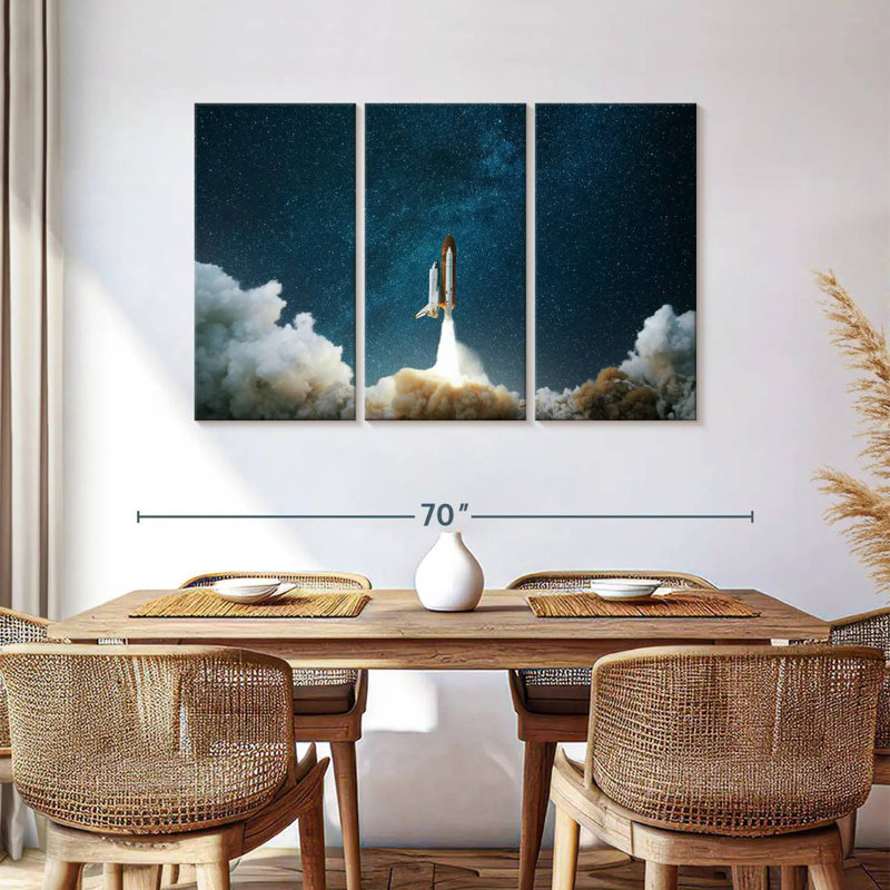 Oberle Panoramic Rocket Launch, 36" H x 57" W