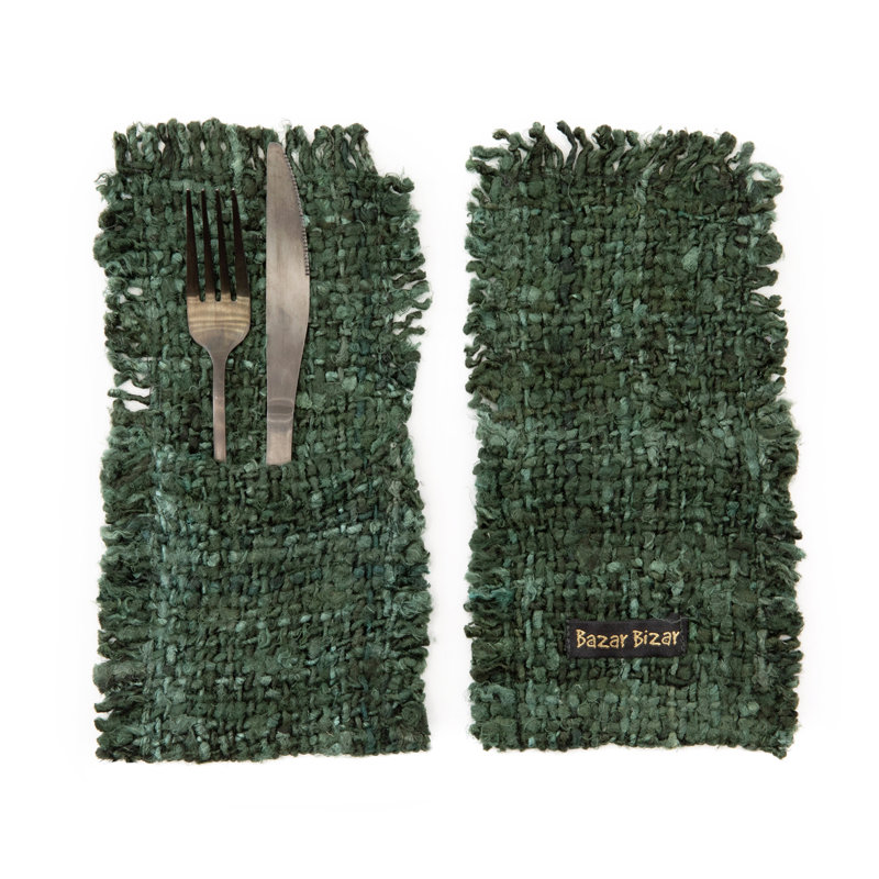The Oh My Gee Cutlery Holder - Set of 4, Green