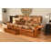 Johnte Full 80" Futon Frame and Mattress with Drawer set