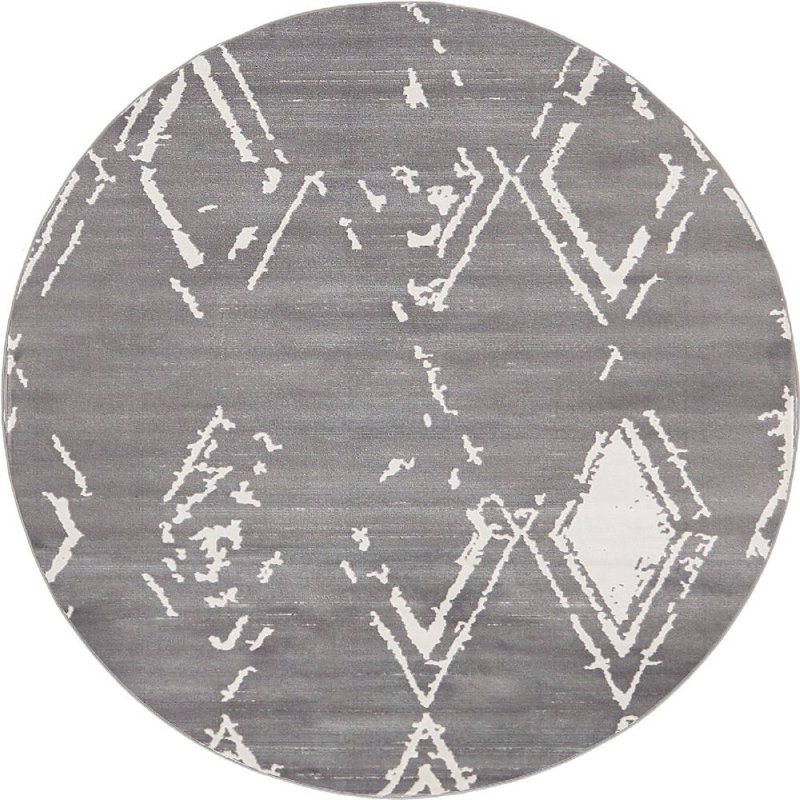 Tapis à motif géométrique gris Heights, Tapis de couloir 2 pi 2 po x 6 pi