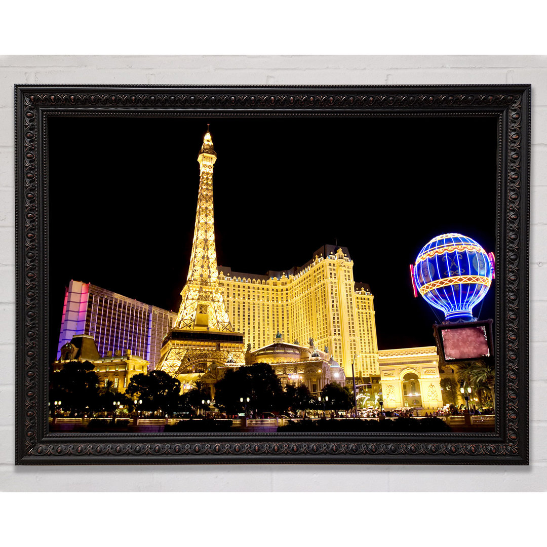 Las Vegas Silveren Eiffelturm - Druck