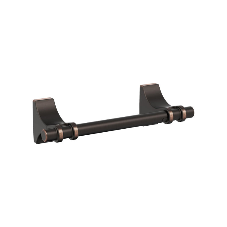 Davenport Chrome Transitional Pivoting Double Post Toilet Paper Holder