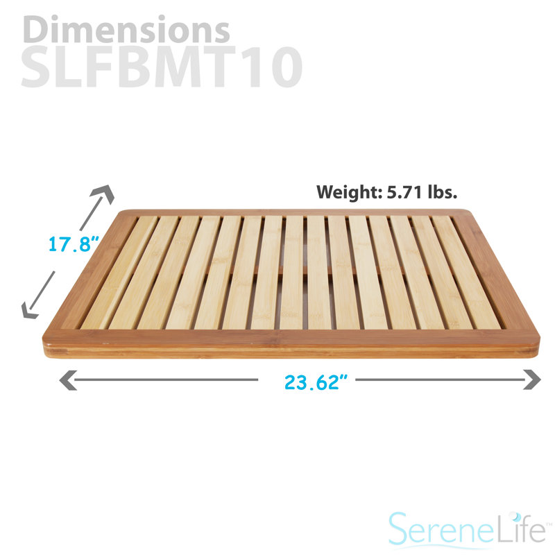 Arleta Bamboo Non-Slip Bath Rug