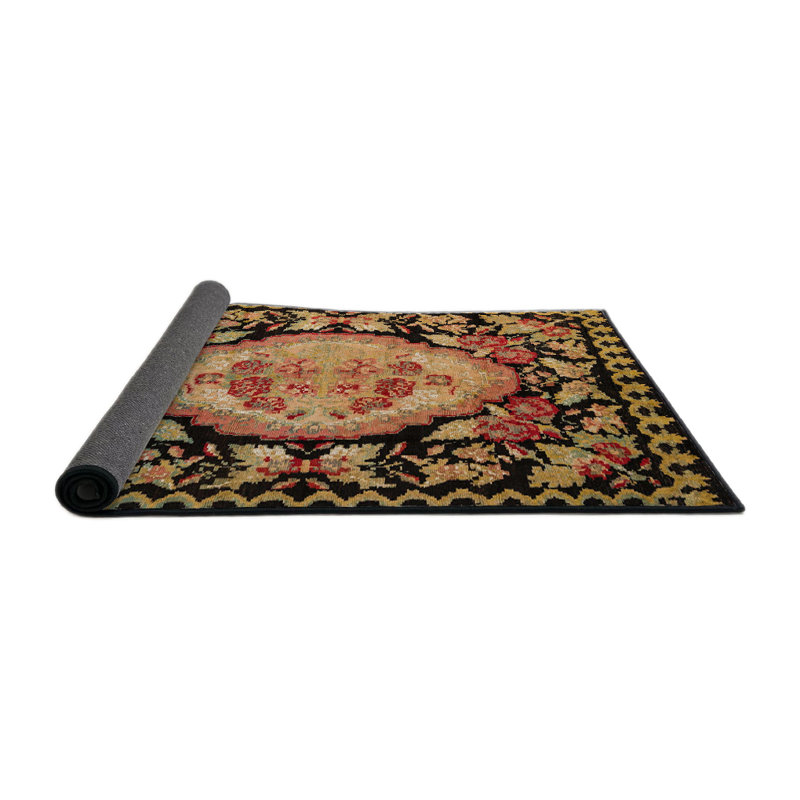 Wool Abstract Indoor Rug, Round 5'
