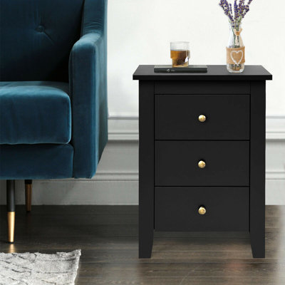 Roselyne 3 Drawer Nightstand