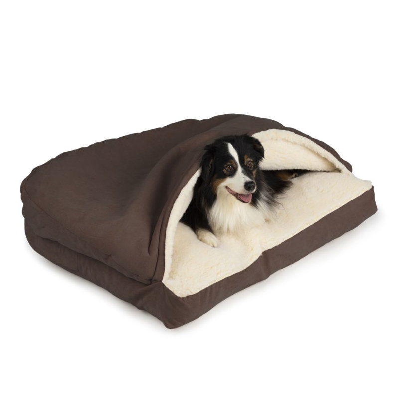 Lit pour chien Snoozer, Hot fudge, Moyen (l 35 po x P 25 po x H 8 po), Moyen (26 à 40 lb)