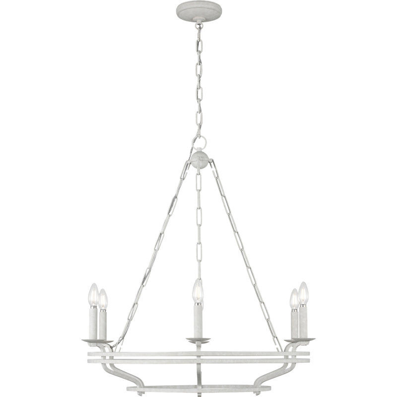 Chapman and Myers Casual Brighton Chandelier, 32, Aged Pewter
