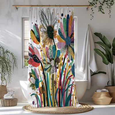 Sayflorael Floral Shower Curtain