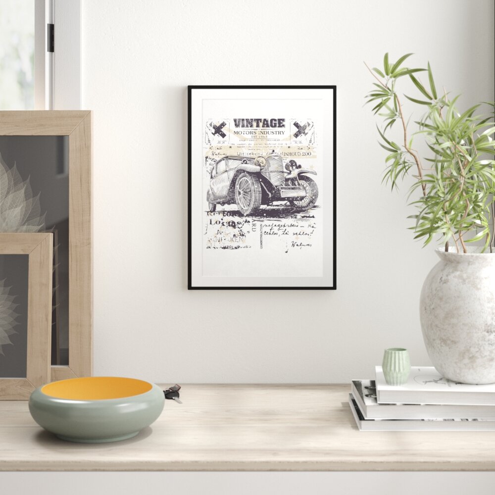 Gerahmtes Poster Vintage Light