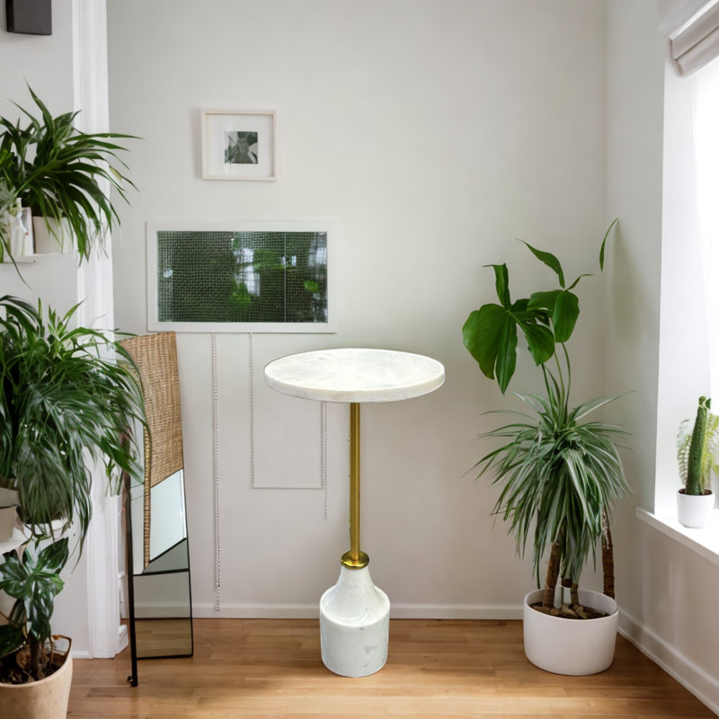 Marble Top End Table