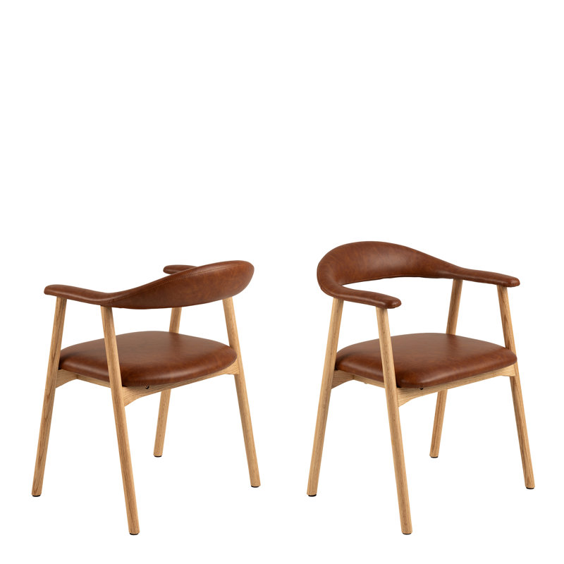 75.5cm H Upholstered Armchair in Brown
