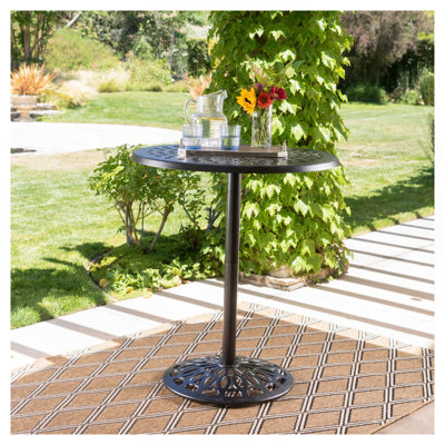 Cast Aluminium 35'' ROUND BAR TABLE