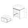 Emyree 1 Drawer Nightstand