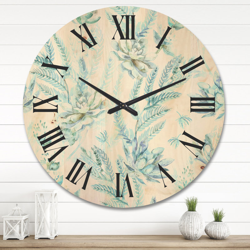 Horloge murale florale, Très grand