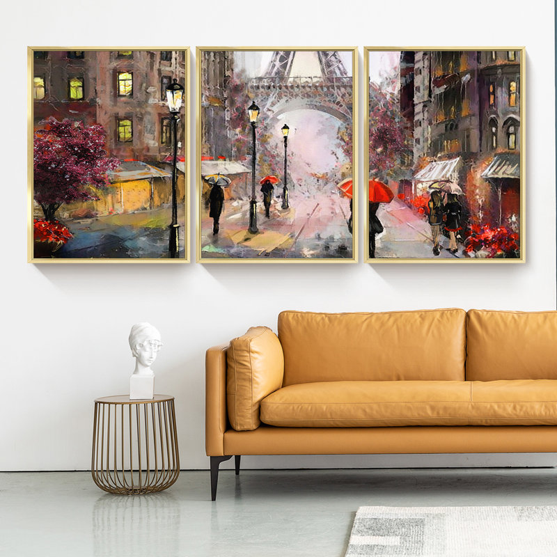 " Modern " 3 - Pieces, 16.5" H x 36.5" W 