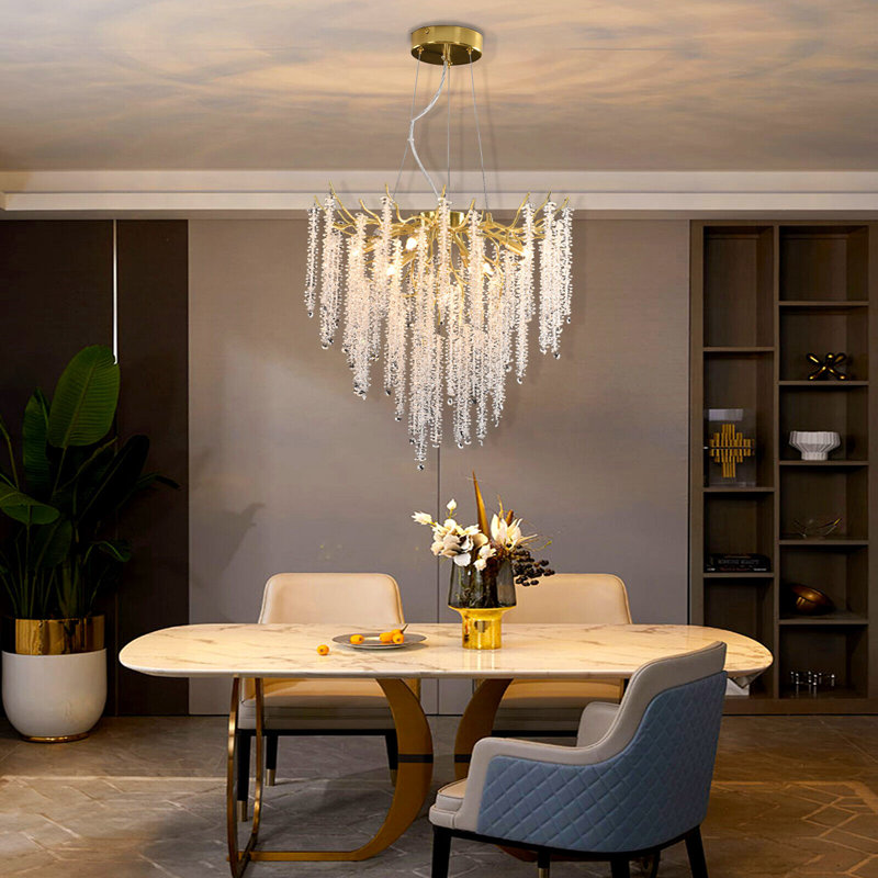 Bethzi Modern chandelier crystal light for dining room,kitchen,living room（gold,60cm）
