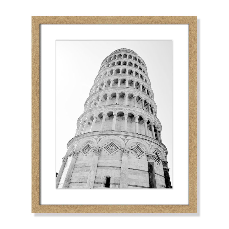 Iconic City Collection "Pisa" par Natalie Carpentieri, Cadre photo naturel naturel, Oui, H 19 po x l 16 po x P 1,25 po