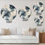 Tissu tacheté fleurs rétro - horloge murale maison de campagne-73197216