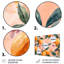 Ensemble d'art mural jaune, jaune, floral, orange, arbres III - fruits-107169695-107169686