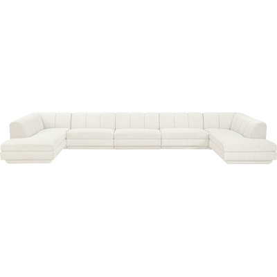 Tissu rembourré 5 pièces Landis Canapé modulaire modulaire