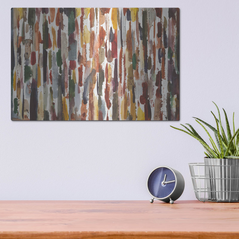  «Strata 1» par Cheryl Warrick, art mural en métal, H 12 po x l 16 po