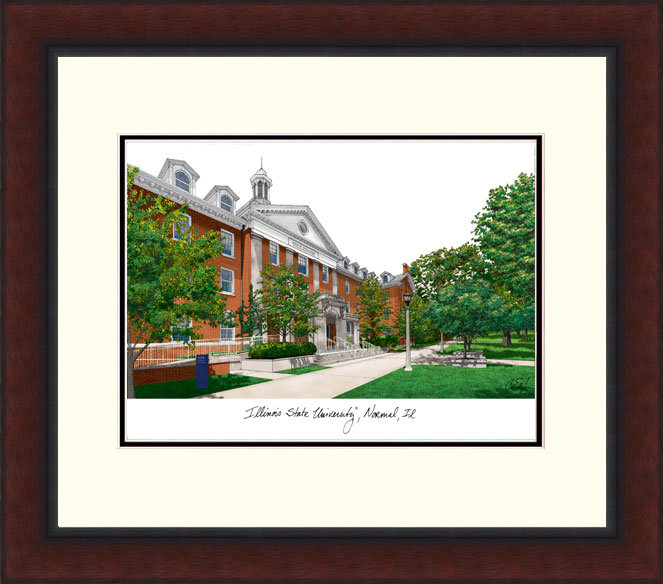 NCAA Illinois State Redbirds Legacy Alumnus Lithograph Picture Frame