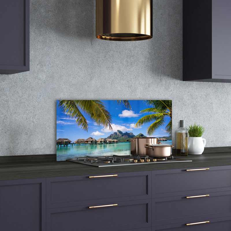 50cm W x 100cm L Glass Peel and Stick Panel
