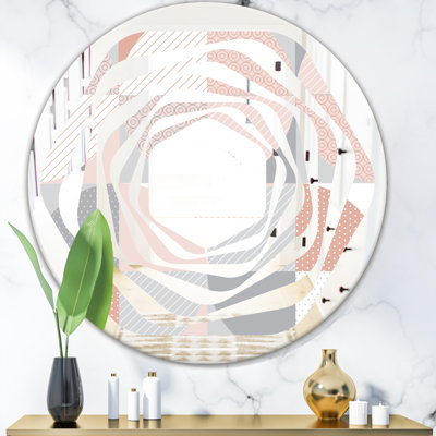 Miroir mural Quatrefoil Floral III