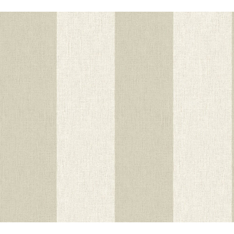 Rouleau de papier peint à rayures 33 pi x 21 po tropical air Culler, Crème / Pista