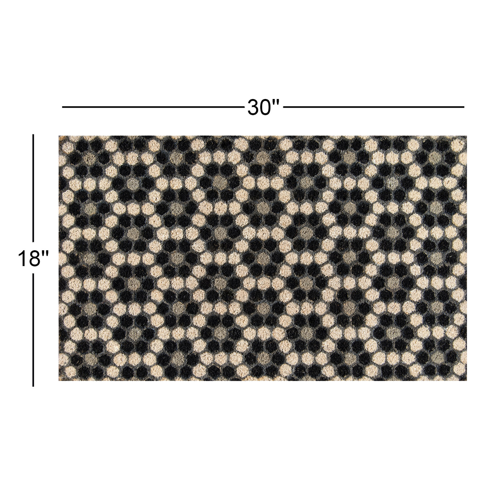Aloha Non-Slip Polka Dots Outdoor Doormat