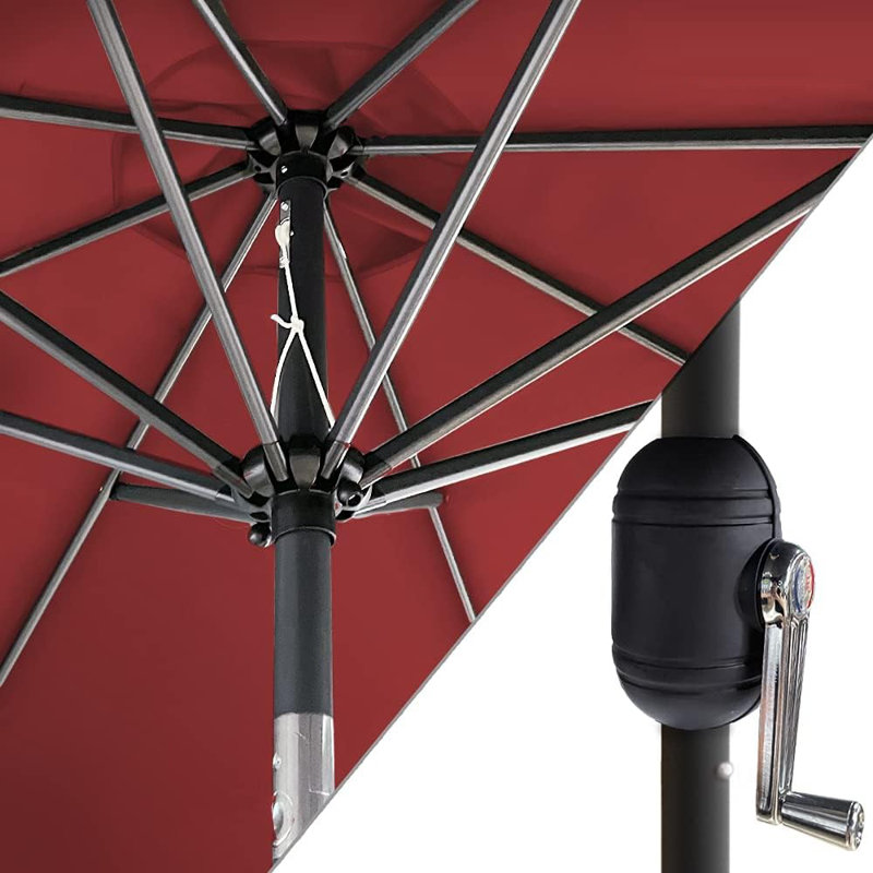 270cm Beach Parasol, Red