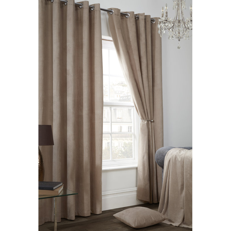 Colorado Room Darkening Curtain, Taupe, 229 W x 229 D cm