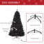 Arbre de Noël artificiel régulier (double) avec aiguilles noires-1386599398