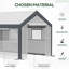 Maison chaude d'extérieur avec fenêtres enroulables