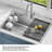 KRAUS Standart PRO 33” Drop In / Undermount Single Bowl 18-Gauge Stainless Steel Kitchen Sink And Pull Down Faucet In Spot-Free Stainless Steel