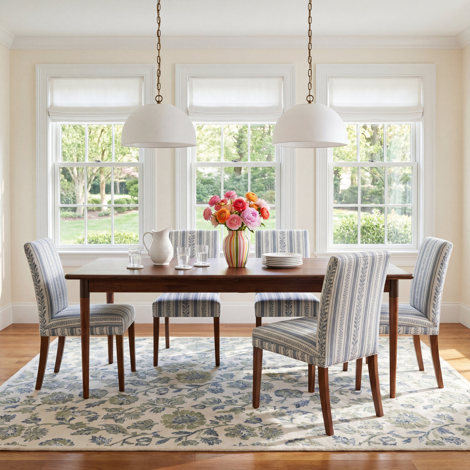 Yanely 84'' Extendable Dining Table, Walnut