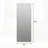 Wall-Mounted LED Full Length Mirror, Rectangular Backlit Dressing Mirror with 3 Color Temperatures, Stepless Dimming, Memory Function, Shatter-Resistant Backing, UL Certified